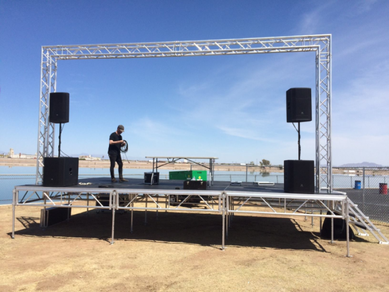 Height Adjustable All Terrain Truss Stage