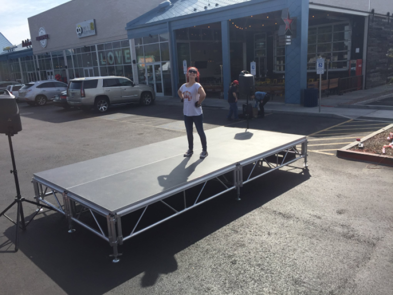 Height Adjustable All Terrain Truss Stage