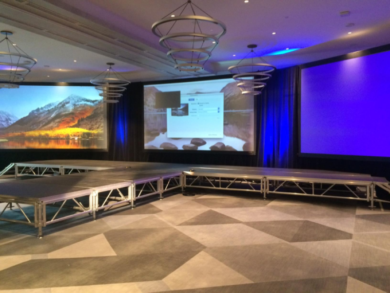 Height Adjustable All Terrain Truss Stage