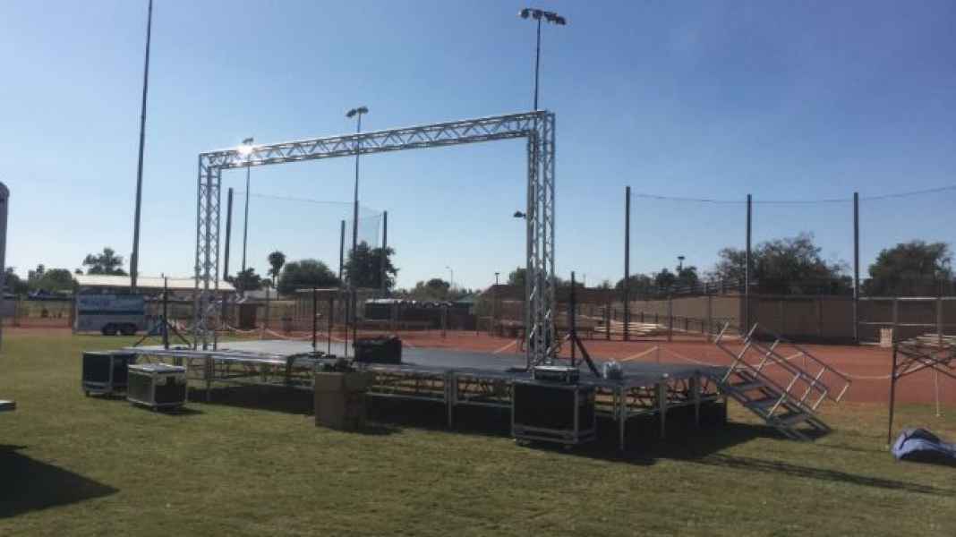 Height Adjustable All Terrain Truss Stage