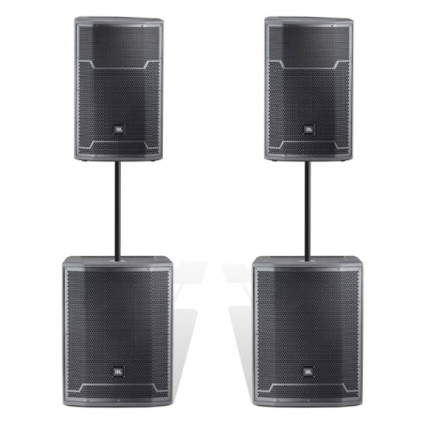JBL PRX715 with PRX718XLF