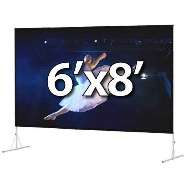DA-LITE 88612HD 6x8 Foot Fast-Fold Deluxe Projector Screen